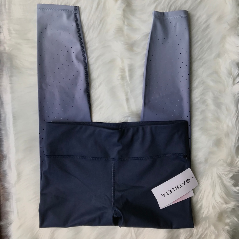 NWT Athleta Blue Aero Contender Leggings - Picture 2 of 5
